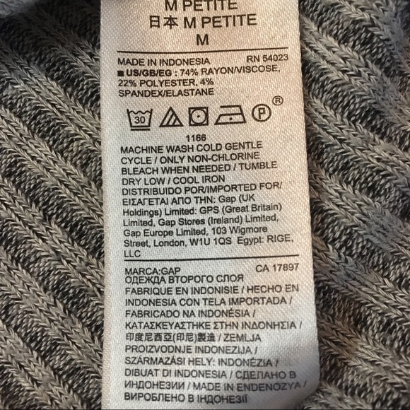 GAP Ribbed Fit & Flare Light Grey Dress Medium - Picture 5 of 8